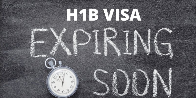 ilustration depicting the expiry of H1B visa with a timer